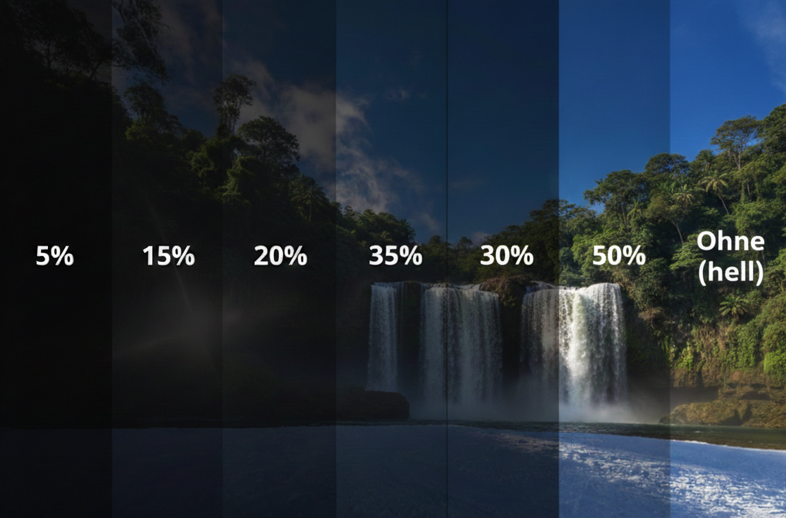 Tönungsgrade Kfz Scheiben tönen_Scheerer Folien